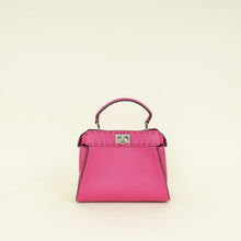 Fendi Dark Fuchsia Selleria Mini Peekaboo Bag