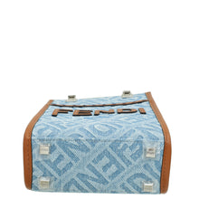 Fendi Bicolor Denim Mini Sunshine Shopper Bag