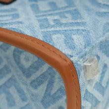 Fendi Bicolor Denim Mini Sunshine Shopper Bag