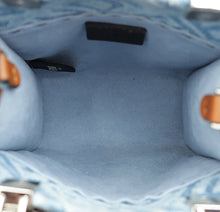Fendi Bicolor Denim Mini Sunshine Shopper Bag