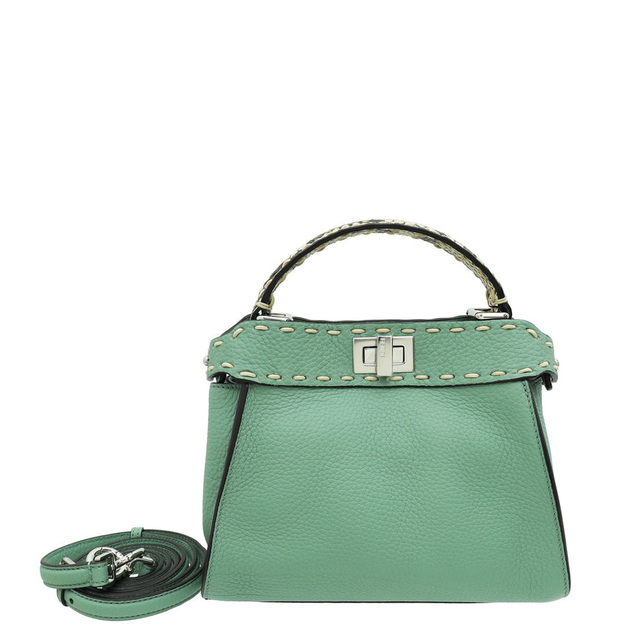 Fendi Bicolor Selleria Peekaboo Mini Bag