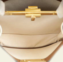Fendi Bicolor Pequin Medium Peekaboo I SEE U Satchel Bag