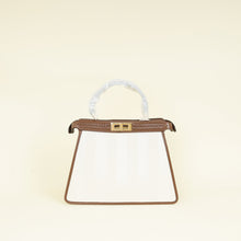 Fendi Bicolor Pequin Medium Peekaboo I SEE U Satchel Bag