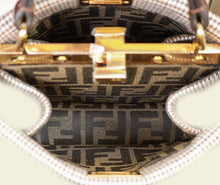 Fendi Tricolor Petite Peekaboo ISeeU Wool Bag