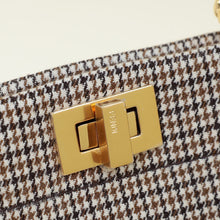 Fendi Tricolor Petite Peekaboo ISeeU Wool Bag