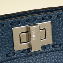 Fendi Dark Teal Selleria Mini  Peekaboo Bag