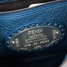 Fendi Dark Teal Selleria Mini  Peekaboo Bag