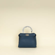 Fendi Dark Teal Selleria Mini  Peekaboo Bag
