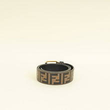 Fendi Tobacco FF Zucca 1974 Embossed Belt 36