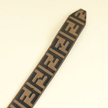 Fendi Tobacco FF Zucca 1974 Embossed Belt 36