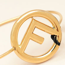 Fendi Gol F Is Logo Narrow Small Bangle