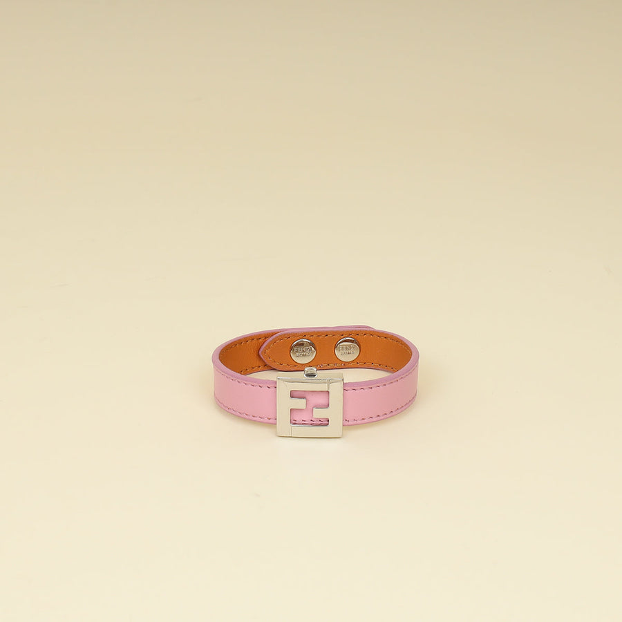 Fendi Bicolor Vitello Elite FF Reversible Bracelet