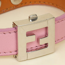 Fendi Bicolor Vitello Elite FF Reversible Bracelet