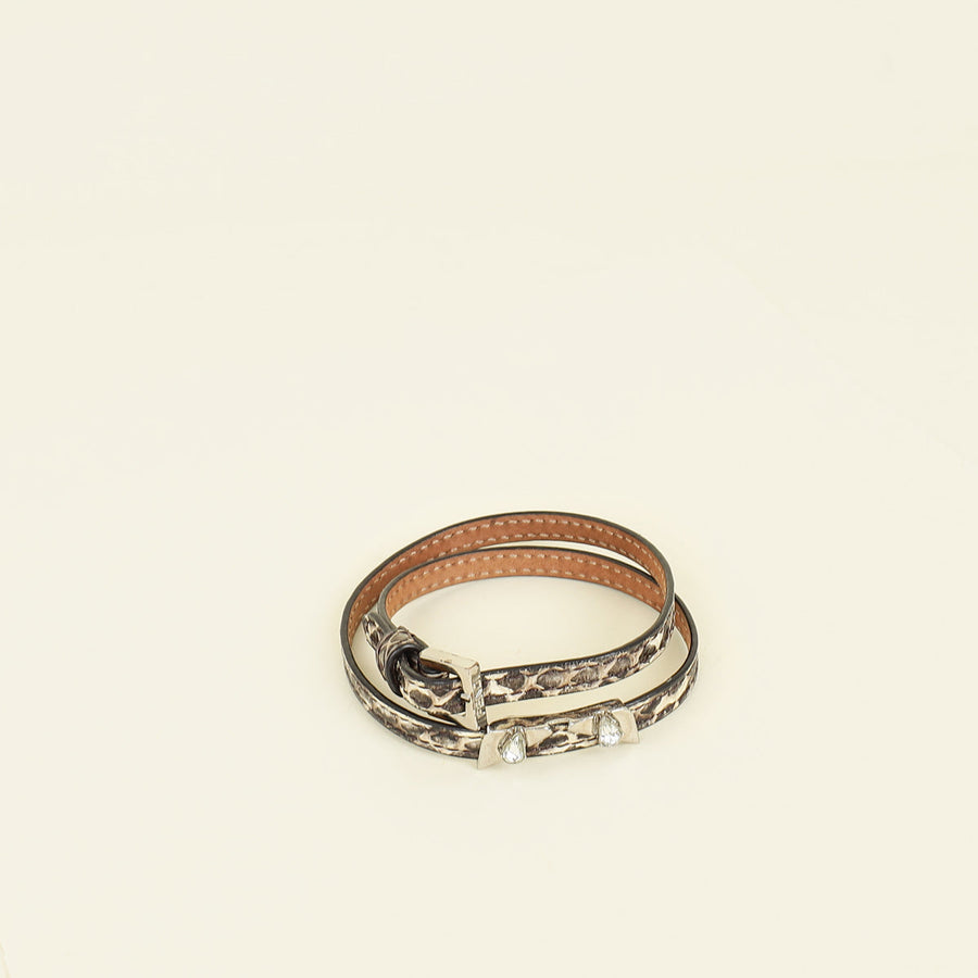 Fendi Bicolor Monster Double Wrap Bracelet