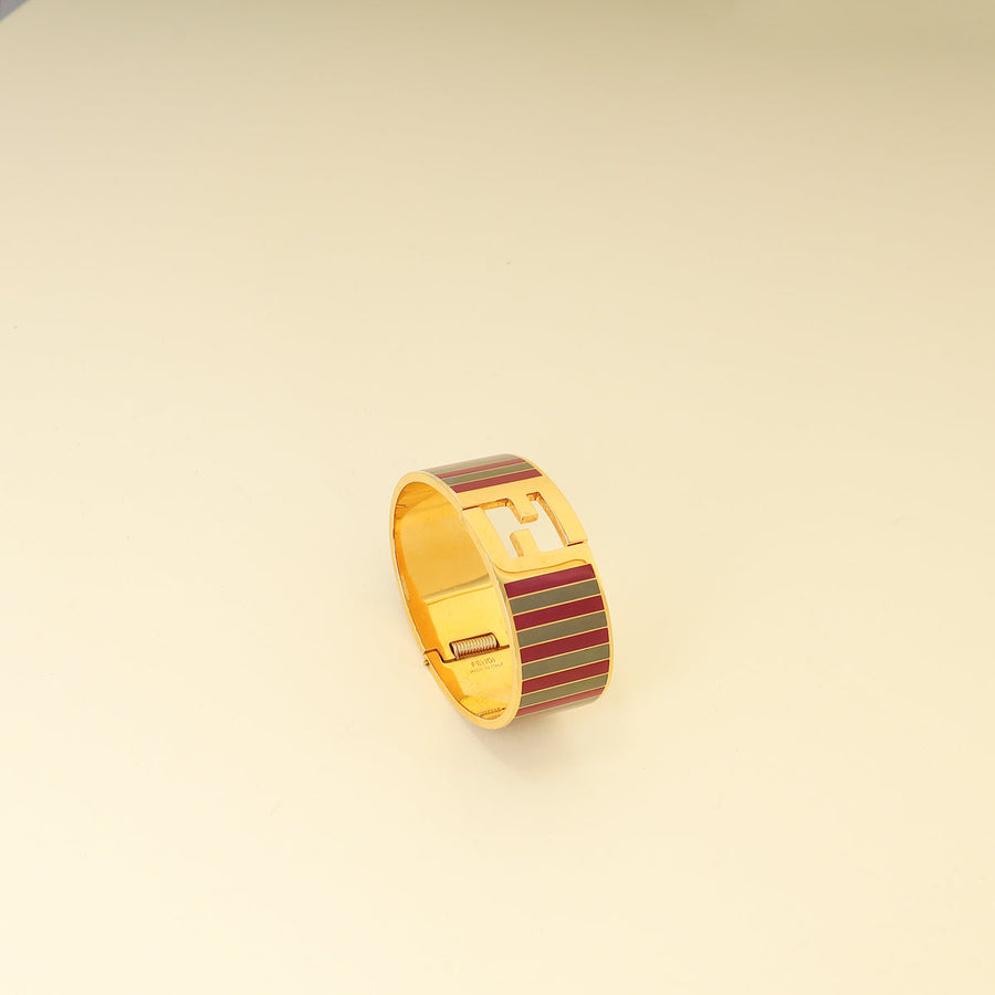 Fendi Multicolor FF Fendista Wide Bracelet