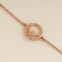 Fendi Rose Gold F Is Necklace W/ Crystal