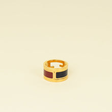 Fendi Bicolor FF Fendista Enamel Ring
