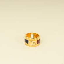 Fendi Bicolor FF Fendista Enamel Ring