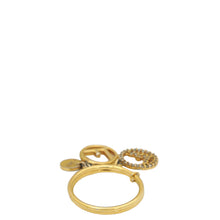 Fendi Gold Finish F is Fendi Double Small Ring 51