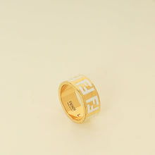Fendi White Forever Fendi Large Ring