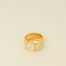 Fendi White Forever Fendi Large Ring