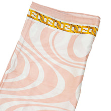 Fendi Pink Multicolor FF Cotton Square Scarf