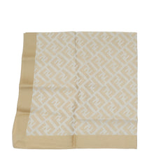 Fendi Beige FF Cotton Square Scarf
