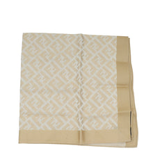 Fendi Beige FF Cotton Square Scarf