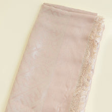Fendi Blush Beige FF Silk And Wool Shawl
