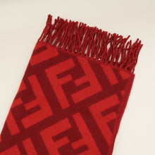 Fendi Red FF Cashmere Scarf