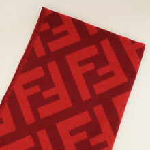Fendi Red FF Cashmere Scarf