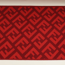Fendi Red FF Cashmere Scarf