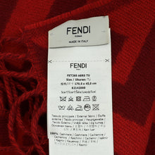 Fendi Red FF Cashmere Scarf
