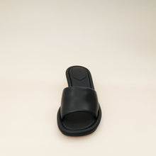 Fendi Black Nappa Baguette 60mm Slide Sandals 37