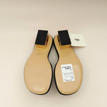 Fendi Black Nappa Baguette 60mm Slide Sandals 37