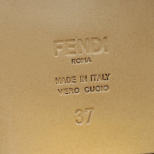 Fendi Black Nappa Baguette 60mm Slide Sandals 37