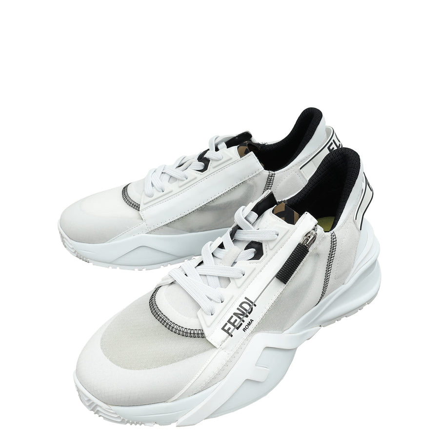 Fendi White Flow Sneakers 39