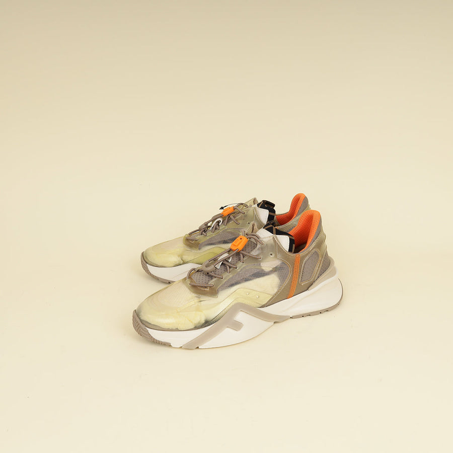 Fendi Beige Flow Low Top Sneakers 6