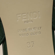 Fendi Green FF Mesh Colibri Slingback Pump 37