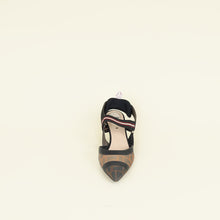 Fendi Bicolor FF Mesh Colibri Slingback Pump 37