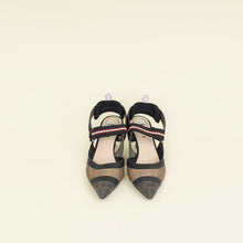 Fendi Bicolor FF Mesh Colibri Slingback Pump 37