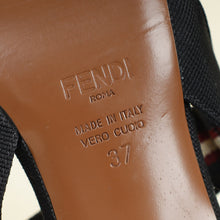 Fendi Bicolor FF Mesh Colibri Slingback Pump 37