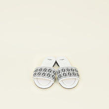 Fendi Bicolor Zucchino Woven Logo Slides 37