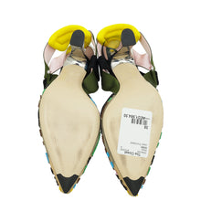 Fendi Multicolor FF Colibri Embroidered Beads Slingback Pump 38