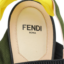 Fendi Multicolor FF Colibri Embroidered Beads Slingback Pump 38