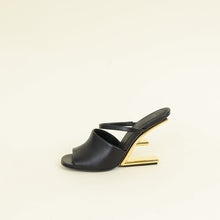 Fendi Black First Sandals 39