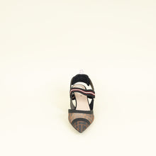 Fendi Bicolor Colibri Mesh Slingback Pumps 41