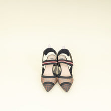 Fendi Bicolor Colibri Mesh Slingback Pumps 41