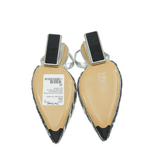 Fendi Metallic Silver Paillette Embellished First Sequins Slingback 37