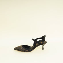 Fendi Bicolor Colibrì Lite Medium-Heeled Slingback Pump 37